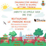 Restauriamo le panchine rosse a Settimo Torinese
